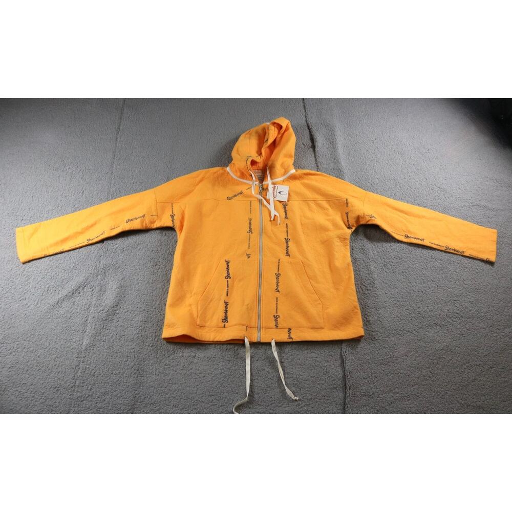 New Shamwow Apparel Hoodie L Orange Sham Hoodie Fleece Graphic Vintage USA